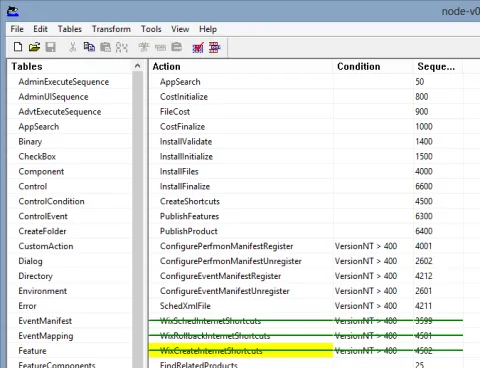 InstallExecuteSequence
